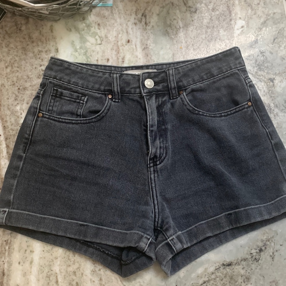 PacSun black denim mom shirt sz 25